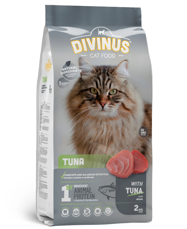 Divinus Cat Tuna dla kotów dorosłych 2kg